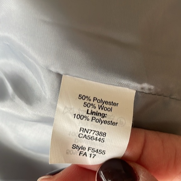 J. Crew Factory Gray Wool Blend Cocoon Coat - Picture 9 of 12